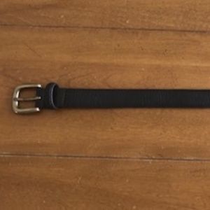 Janie and Jack Kids Brown Leather Belt with Gold Buckle 23"